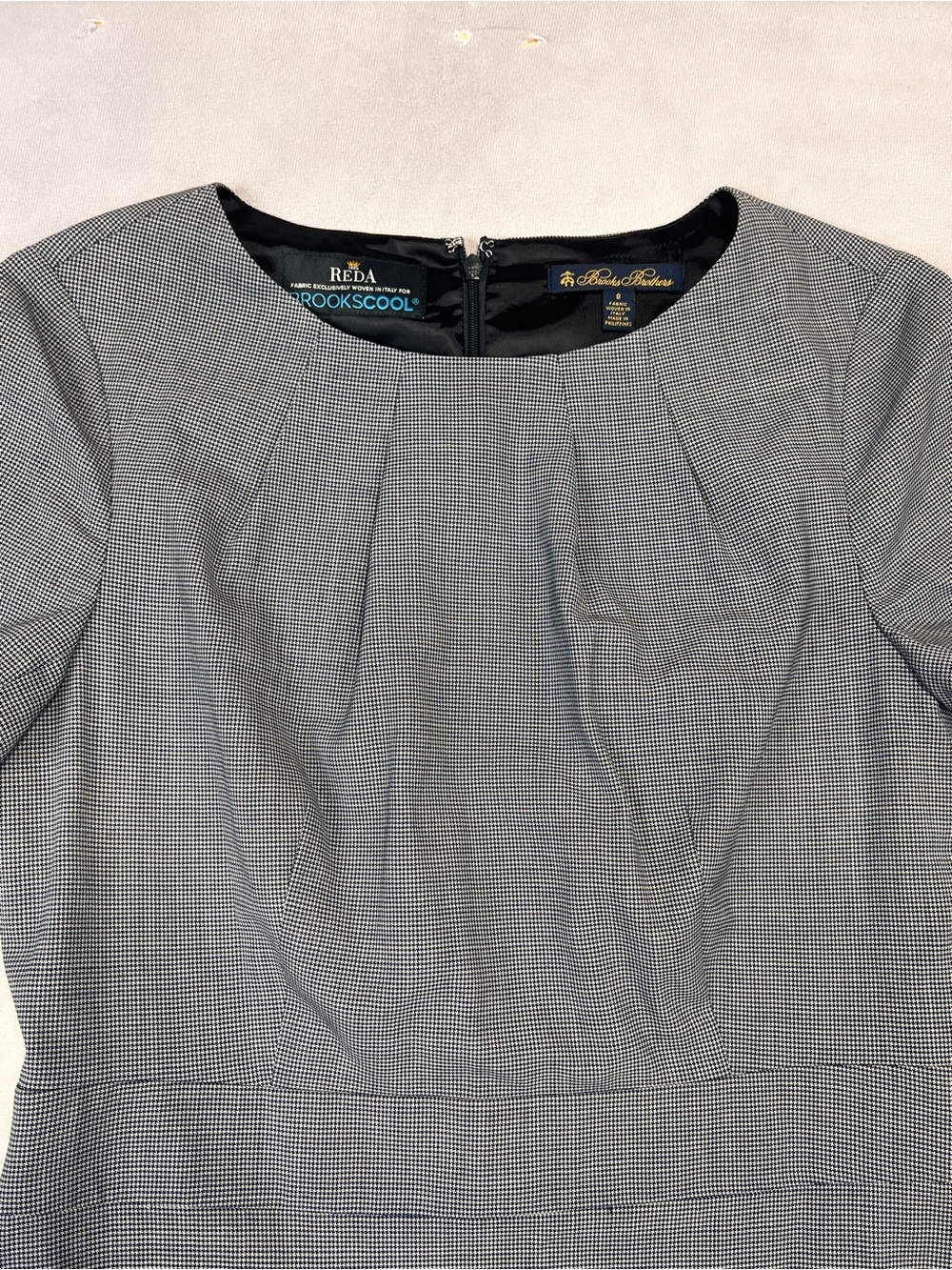 Brooks Brothers Gray Dress Reda fabric
